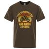I Like My Motorcycle And Maybe 3 People T-Shirts Men Casual Loose Clothing Oversized Summer Tops Cotton Cartoon Mens Tshirts