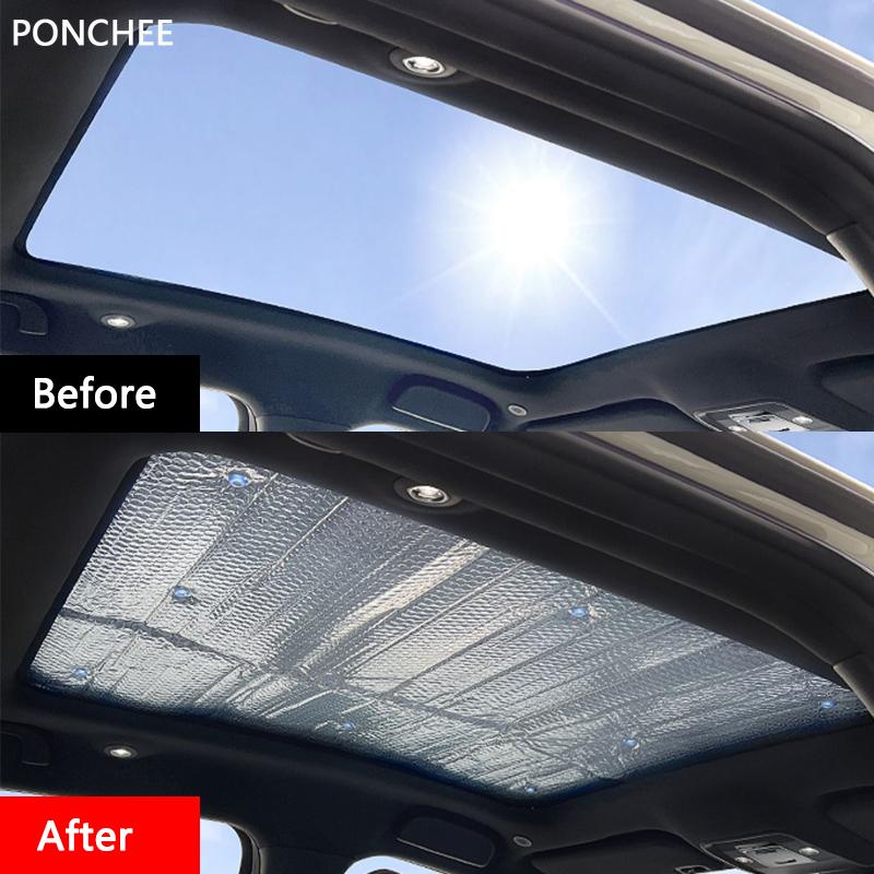 For BYD Dolphin 2023-2024 Dolphin Panoramic Skylight Shade Shade Panel Silver Sunblock and Heat Shield Auto Supplies