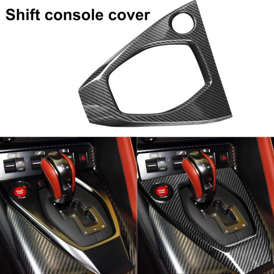 

Gear Shift Panel Cover Glossy Self-adhesive Carbon Fiber Car Panel Sticker