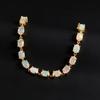 Gorgeous Multi-gems Design Natural Opal Silver Bracelet Luxury Fine Elegant Jewelry for Women Engagement & Anniversary Wear
