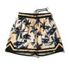 Palm Tree Jersey Shorts, Orange, XL (SMP25007)