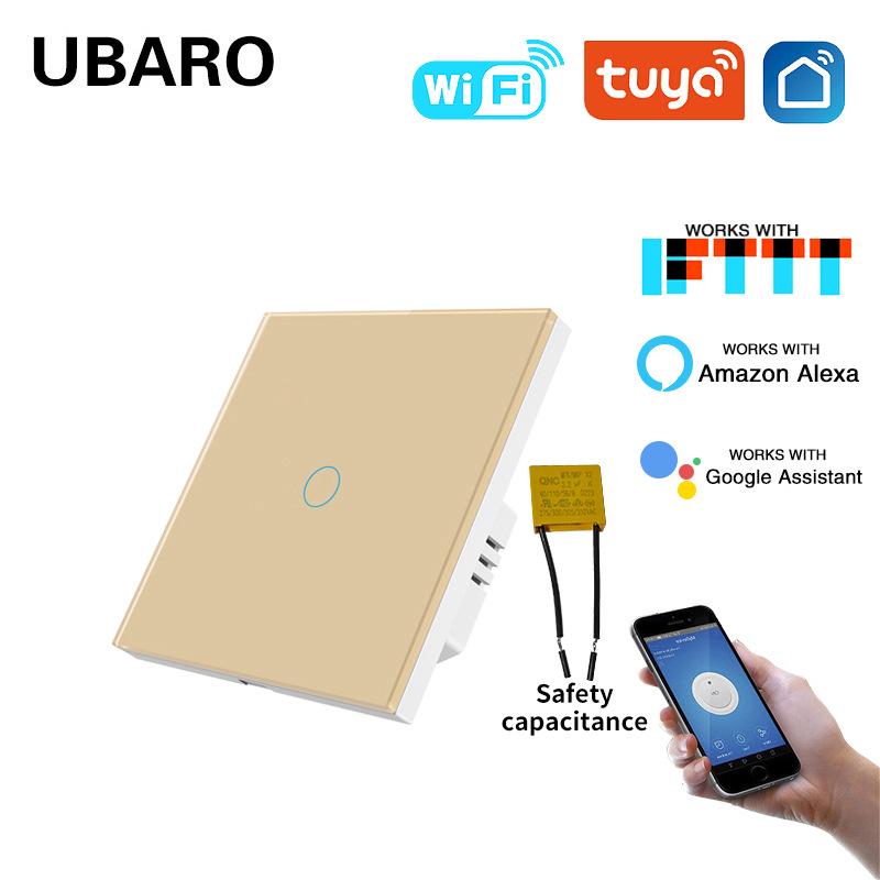 

European Standard WiFi Smart Switch with App Control & Voice Recognition for Single or Zero Fire