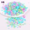 2mm-10mm Mixed Pearl & Resin AB Plated Half-Round ABS Imitation Pearl DIY Accessories