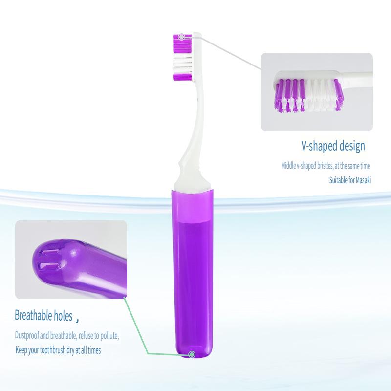 Travel Toothbrush Set,Mini Soft Portable Toothbrush with Independent Packaging Perfect for Travel, Camping, and Home Use