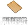 1Pcs Rectangular Serving Tray Tableware Food Tray For Kitchen Party Tea Bar Bamboo Wood Pallets Flat Plate Kitchen Utensils