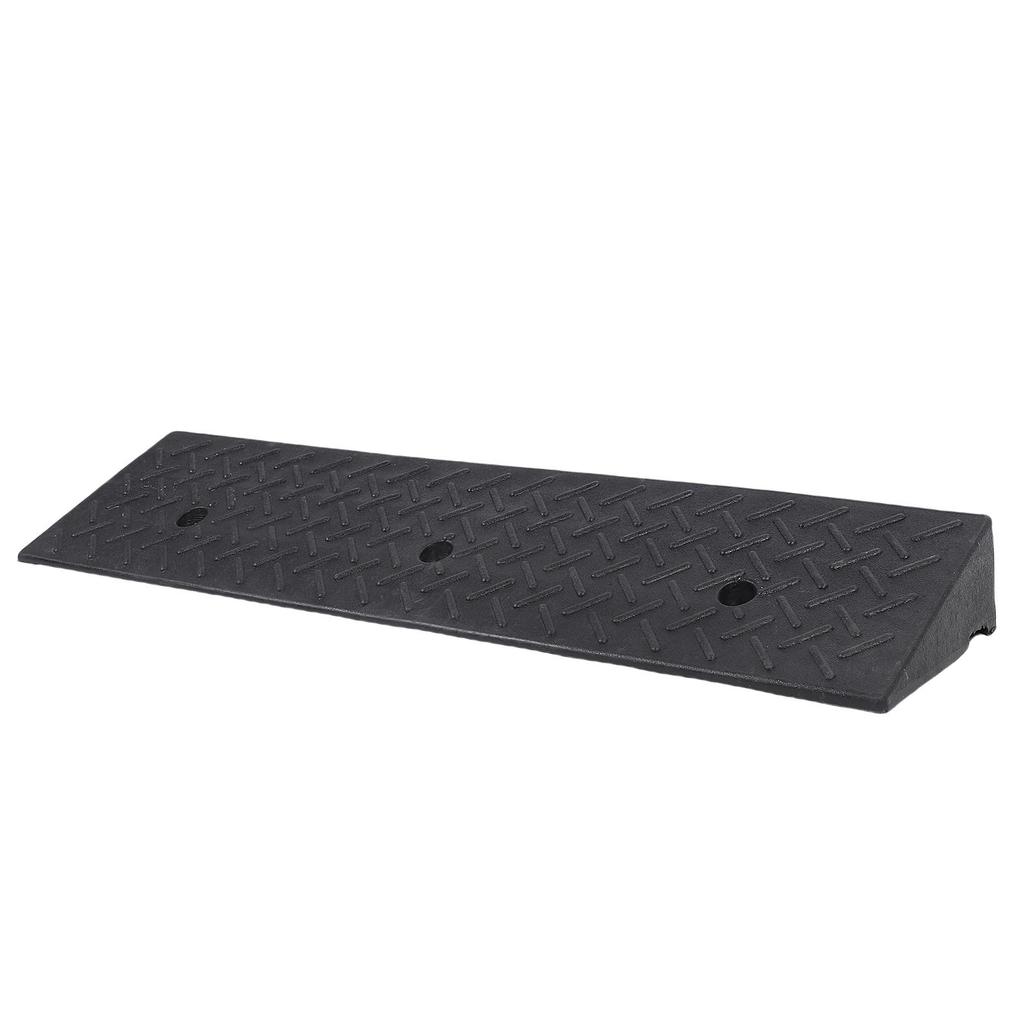 Tragbare Bordsteinrampe Schwerlast-Gummi-Schwellenrampe Auto-Neigungsstufenmatte für Türschwelle Gehweg Laderampe 100x25x10cm