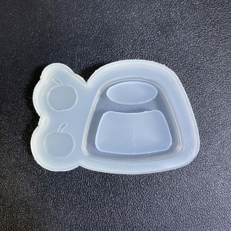 DIY Pudding Ornament Quicksand Silicone Epoxy Mold DIY Keychain Pendant Jewelry Crafting Mould for Valentines Gift