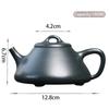 Teiera in Argilla Viola Yixing da 180 ml Cucchiaino in Pietra Fatto a Mano Teiera Infusore per Tè Bollitore Argilla Verde Scuro Minerale Grezzo Set da Tè Cinese Zisha