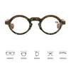 Color-blocked Round Reading Glasses Men Women Fashion Small Size Retro Optical Presbyopia Eyeglasses Plus Diopter +1.0 To +4.0