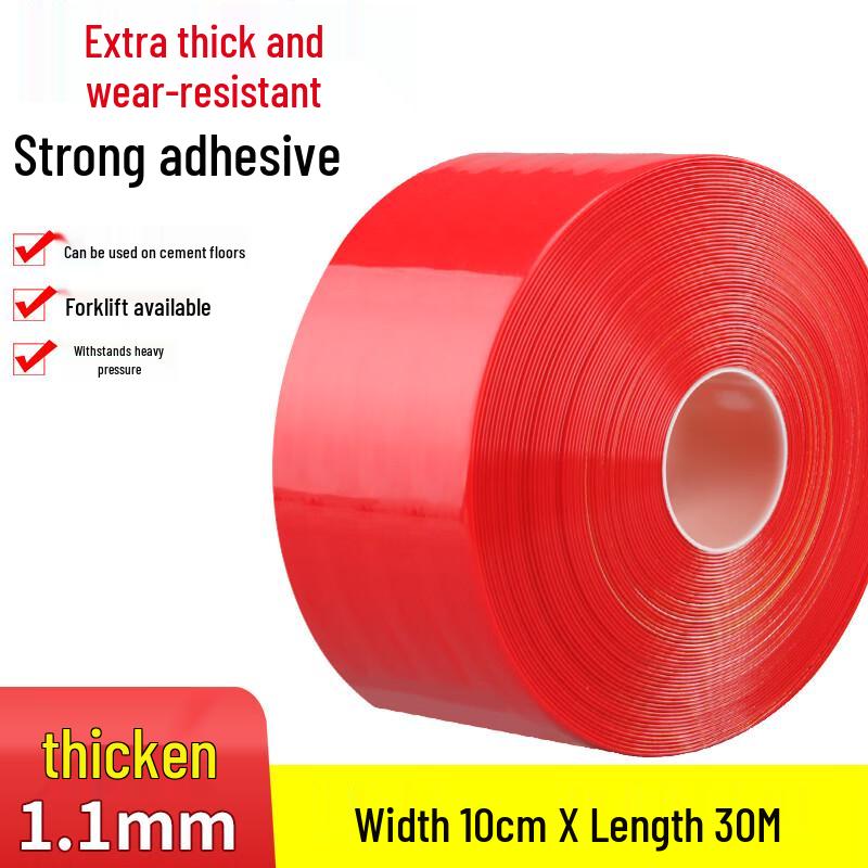 Heavy-Duty PVC Industrial Warning Tape красный