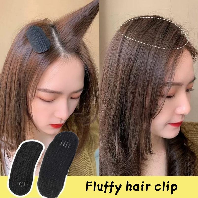 2pcs Puff Hair Head Cushion Hair Clips Fluffy Invisible Clip Sponge Pad Volume Hair Base Comb DIY Hair Styling Tool for Women