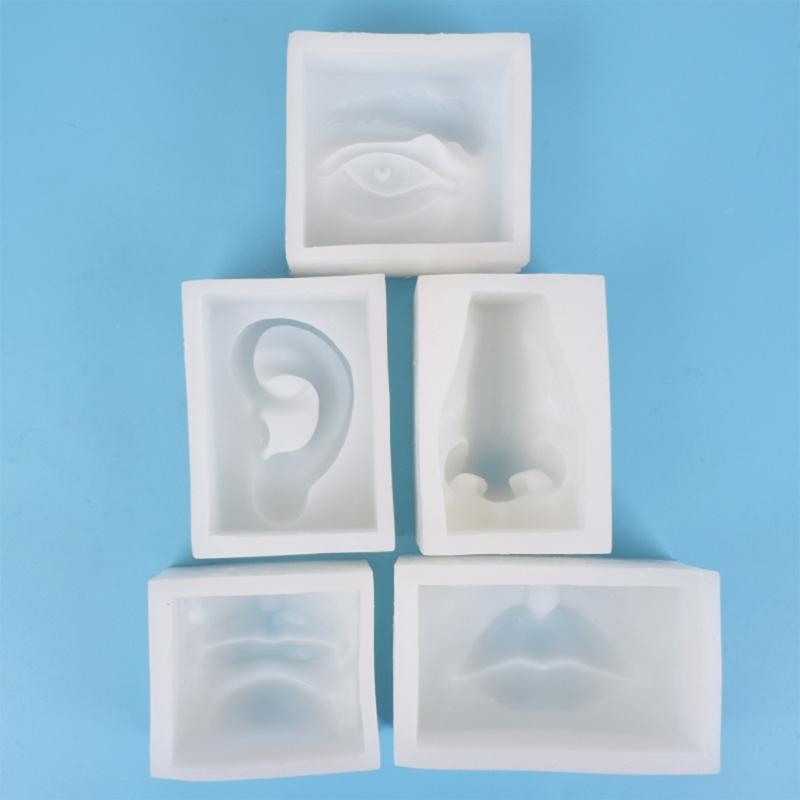 Unique Fondant Silicone Mold Chocolate Molds Facial Features Shaped Silicone Fondant Molds Perfect for Cake Decoration