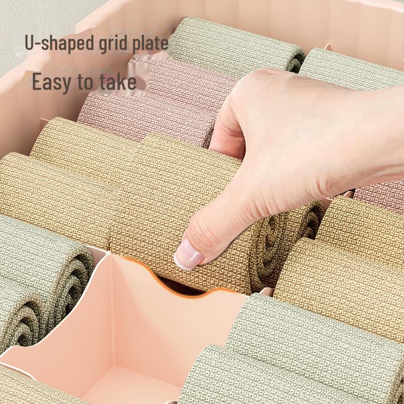 Wall-Mounted Underwear & Socks Storage Box - Large Compartment Organizer