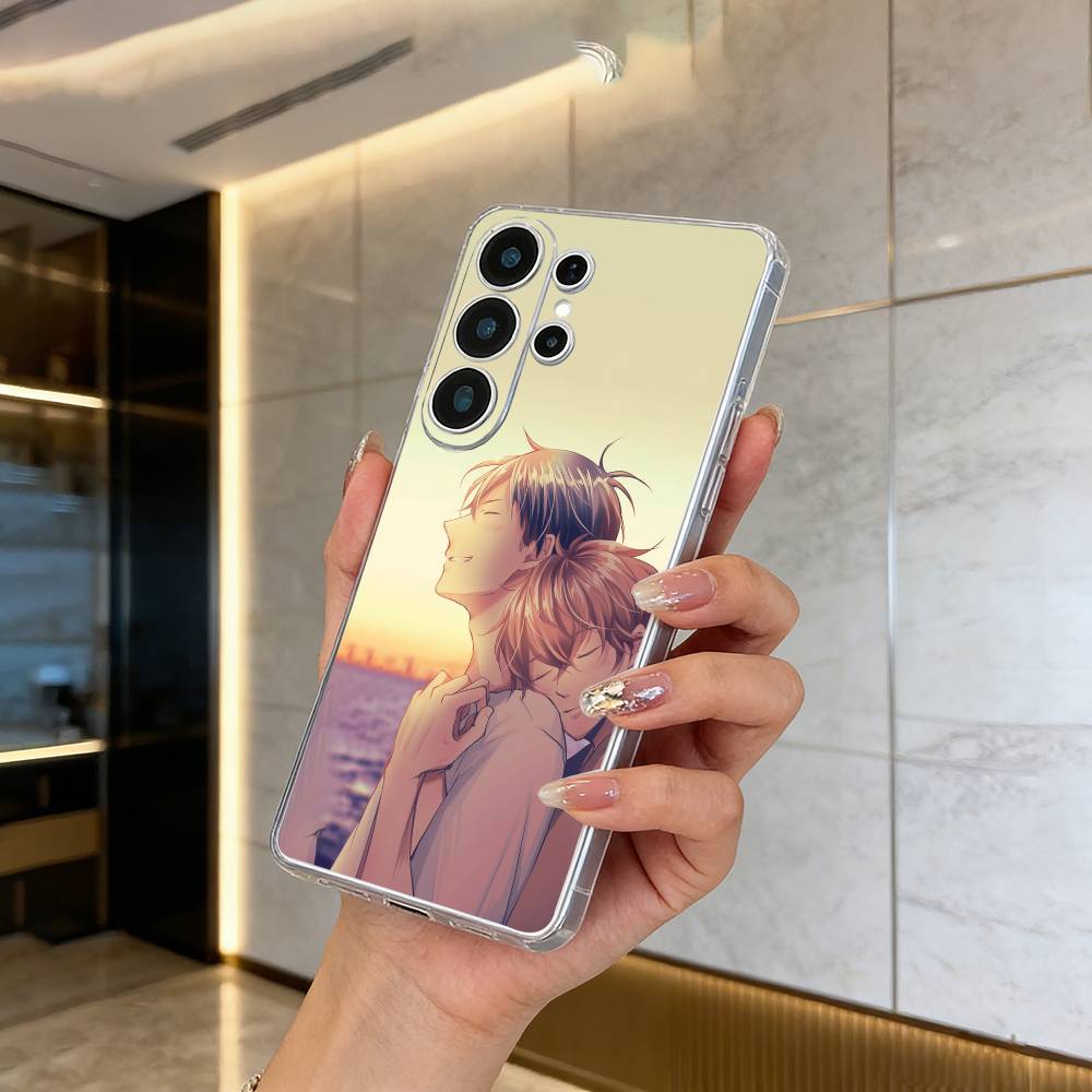 BL- Anime Ritsuka- Mafuyu Sato -Given Clear Soft Silicone Phone Case forSamsung S25, S24, S21, S22, S23, S30, Ultra, S20, Plus