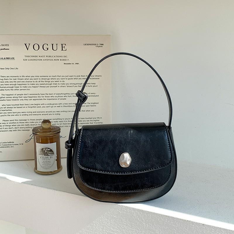 

Korean Retro Style Armpit Bag High-end Saddle Single-shoulder Crossbody Women s All-matching Ins Niche Handbag