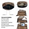 Men's Genuine Leather Large-Capacity Crossbody and Shoulder Bag