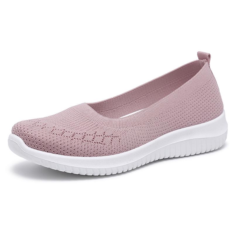Women's Lightweight Mesh Slip-On Flats for Seniors