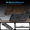 KEYSION Shockproof Armor Case for Motorola Edge 60 Pro 5G Silicone+PC Metal Ring Stand Phone Back Cover for Edge 60 S 60 Fusion