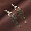 Elegant European & American Long Tassel Rhinestone Zircon Earrings