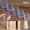 16Pcs 16/19/22/25/30mm Chair Leg Cap Rubber Feet-Protector Pads Non-slip Transparent Table Covers Furniture Leveling Feet Decor