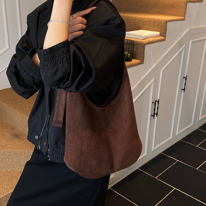 Women's High Capacity Pu Leather Shoulder Bag Winter New Fashion Retro Hobo Bag Luxury Brand Designer Handbags