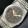 GENUINE VINTAGE SEIKO 5 AUTOMATIC JAPAN MENS 7019A BLACK DIAL WATCH A702396-5 R124-a702396