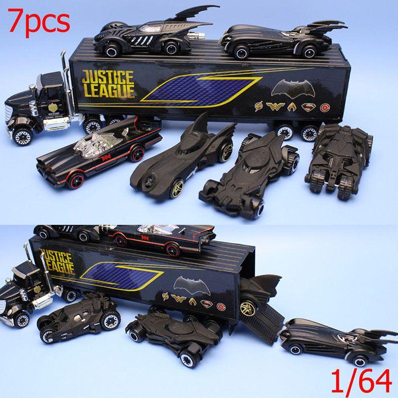 Prémiová kvalita 7 ks/šarže The Dark Knight Batman Autíčka Modelová Slitina Diecast PVC