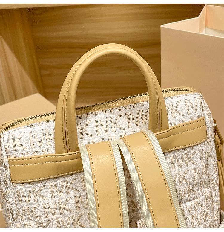 Hong Kong Genuine Leather Women's Backpack 2025 - New Summer Fashion, Large Capacity for Travel & School