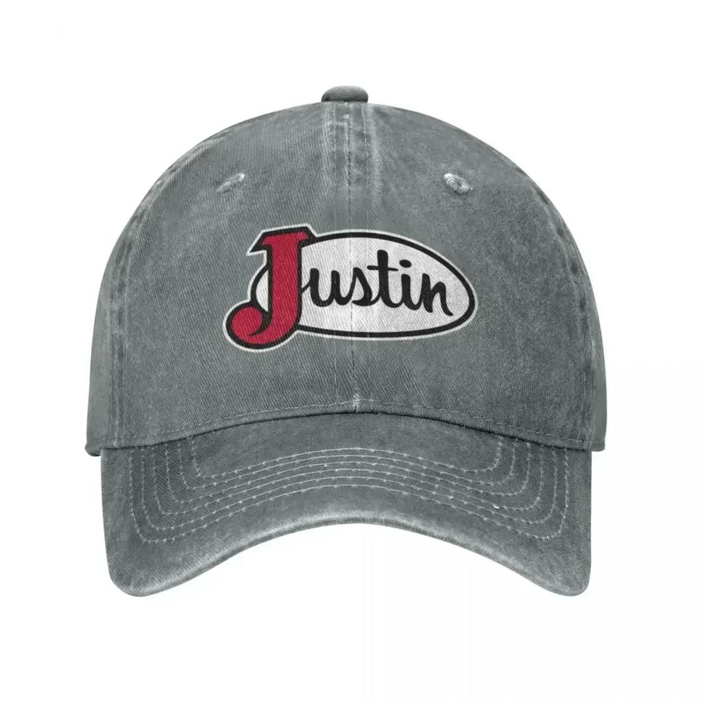 Awesome Art Justin Boots Edition Design Baseball Caps Washed Denim Hats Outdoor Adjustable Casquette Sports Baseball Cowboy Hat
