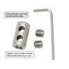 1-4mm Adjustable Steel Wire Rope Buckle Clamp for DIY Lamp Hanging Clamps Telescopic Double Hole Thread Locker Clamps