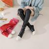 Women's Boots Winter Casual Pink Over The Knee Boots Flat Heels Bottom Comfortable Concise Long Boots Fashion Sewing Women Shoes