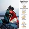 1 leichte Flanelldecke mit Schwanenmuster, bequeme und warme Decke, für Camping, Sofa, Bett, Couch, Büro, für alle Jahreszeiten