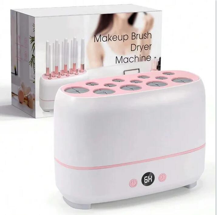 

12 Holes Makeup Brushes Electric Dryer рожевий