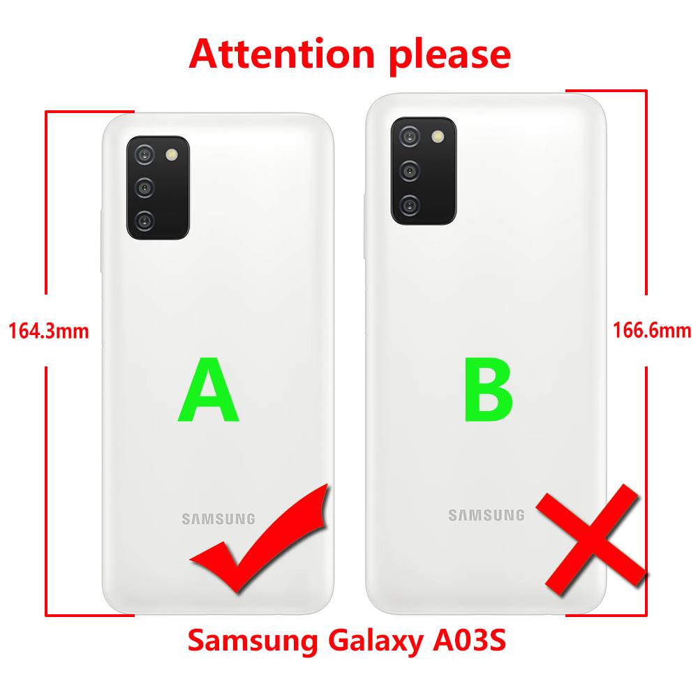 Per Samsung A03S Custodia 164,3 mm Copertura Posteriore del Telefono Su Samsung Galaxy A03s GalaxyA03s A 03s a037 Custodia Morbida Tpu Bumper in Silicone 6,5 pollici