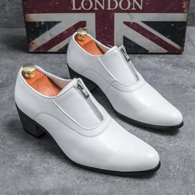 Mens High Heels Dress Shoes Men's Oxfords High Heels Shoes Man Casual Business Office Party Loafers Wedding Shoes for Men