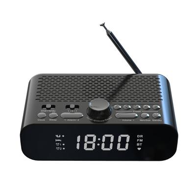 Digital Bedside DAB/FM Clock Radio with BT Streaming play,Jumbo LED Display,dual Alarm,long Work