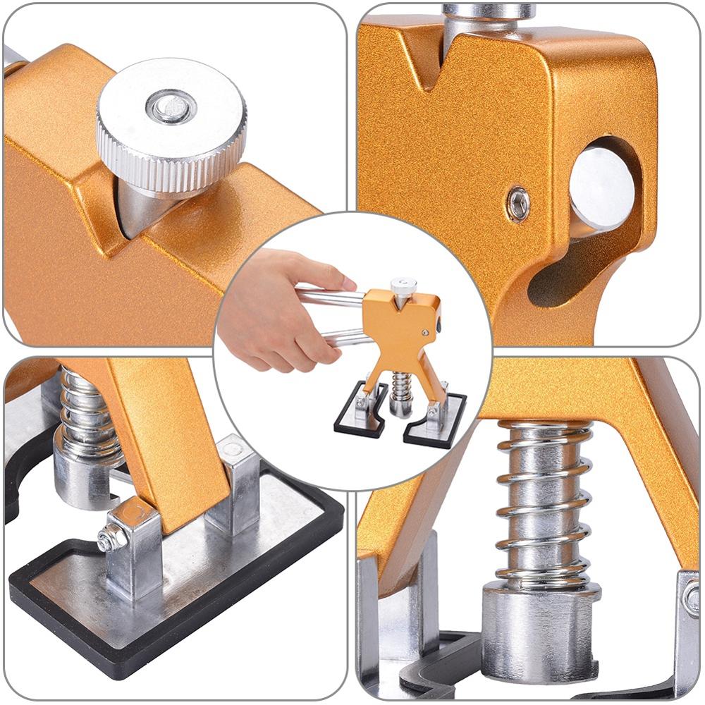 44pcs Car Dent Repair Tool Paintless Dent Glue Puller Kit Golden Paint Dent Damage Free Sheet Metal Painting Set Dent Remover