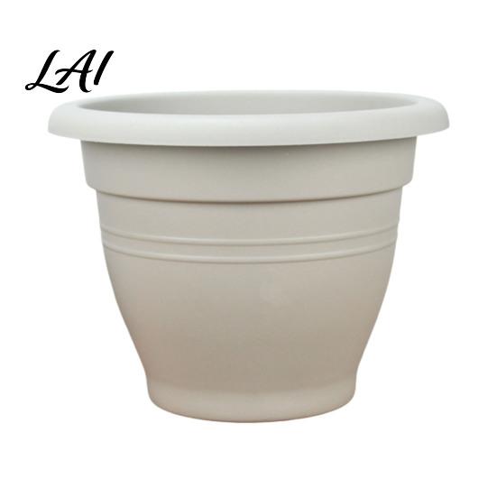 Outdoor Yard Plant Holders Round Flower Pot Lightweight Pot with Drainage Modern Herb Planters for Home Holes Planter Indoor And Plants UV Resistant