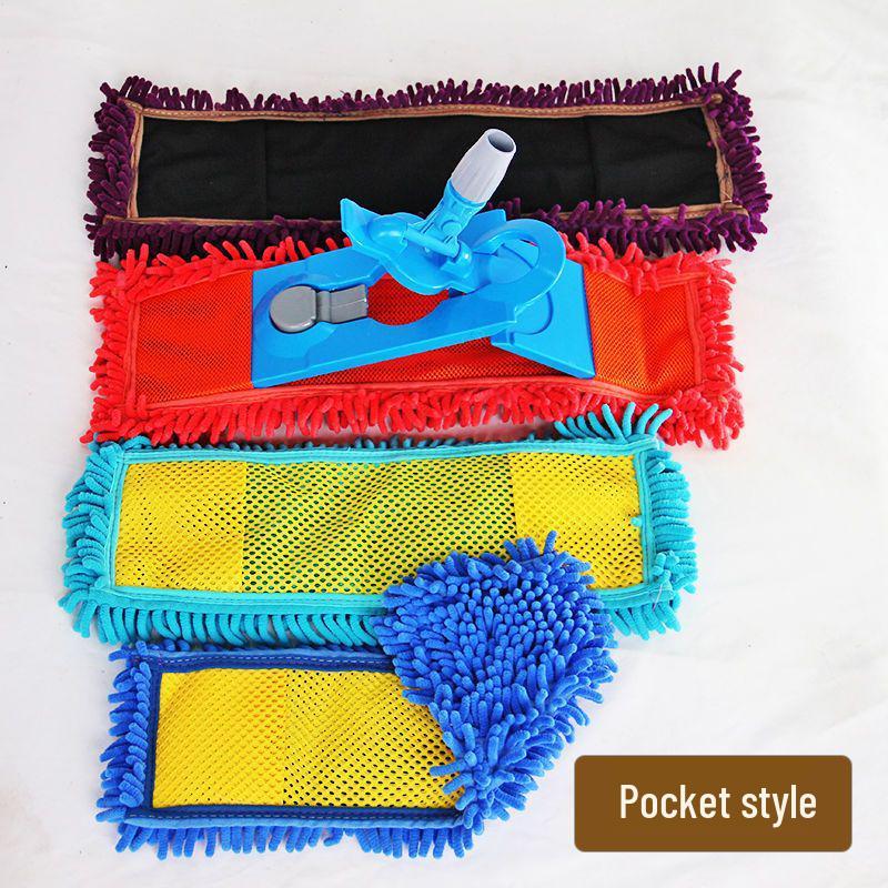 Chenille Flat Mop Head Replacement Cloth - Universal Dust Cover Mop Pad (40, 60, 90 Cm)