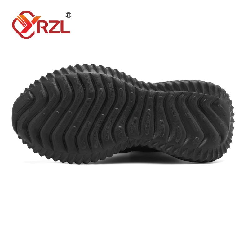 YRZL Mens Winter Black Boots  Warm Plush Mens Boots Non-slip Lightweight Cotton Boots Comfortable Winter Shoes Men