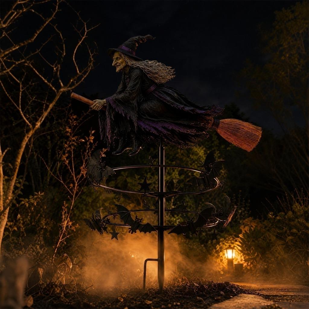 Halloween Heks Tuinmolen met Thema voor Buiten Tuindecoratie