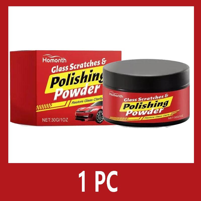Car Glass Scratch Repair, Glass Polishing Powder Suitable for All Types of Scratches, Car Window Polishing 1PC