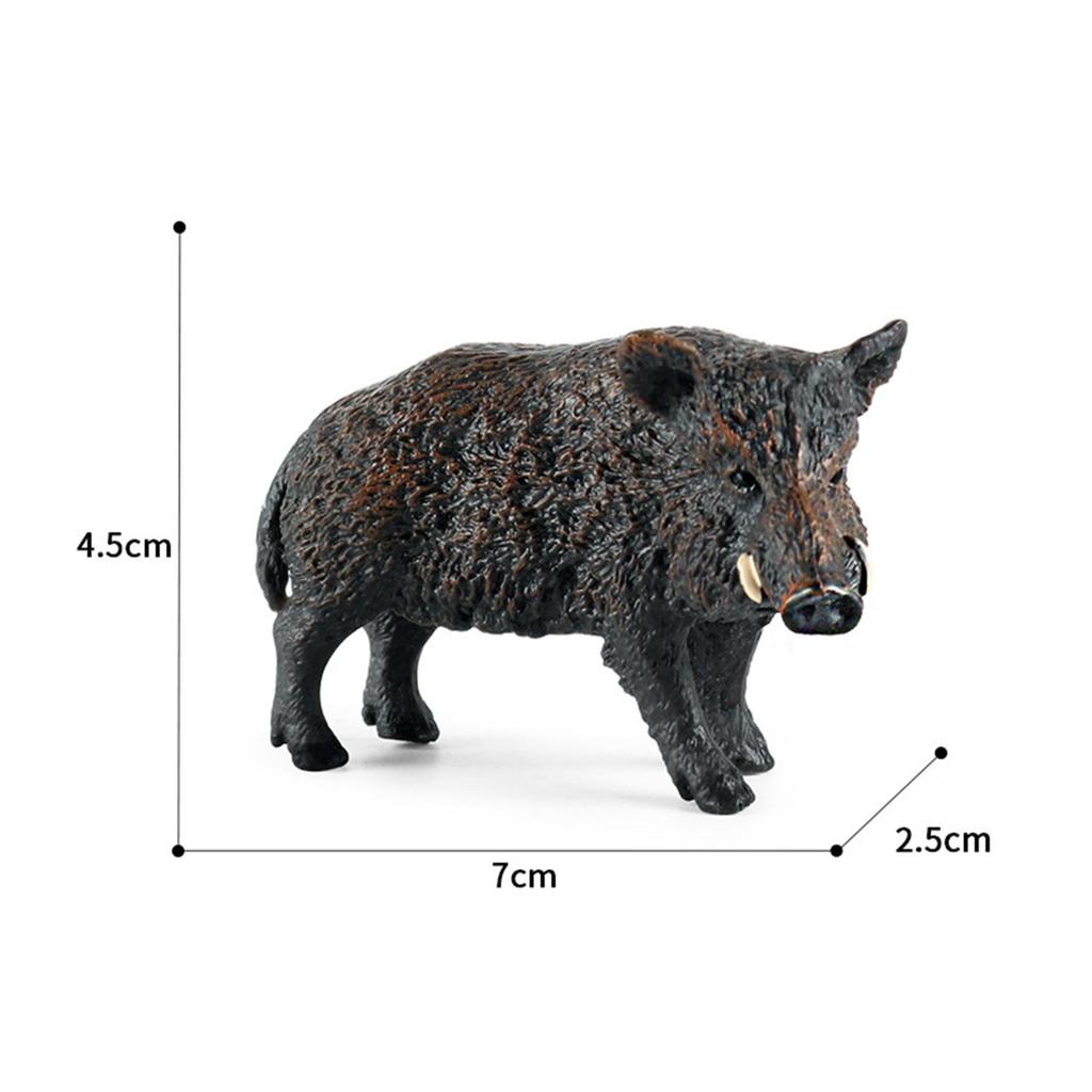 Wild Boar Ornament Garden Sculptures Collection Resin Craft Microlandscape for Landscape Study Room Desktop Decoration Office