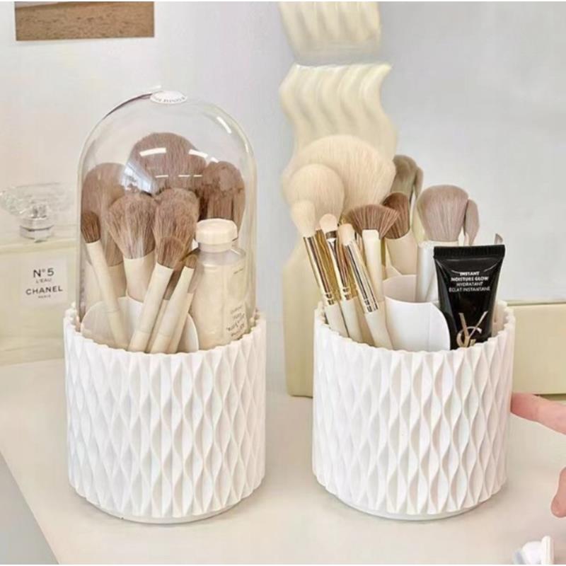 Rotating Makeup Brush Organizer Cosmetic Container