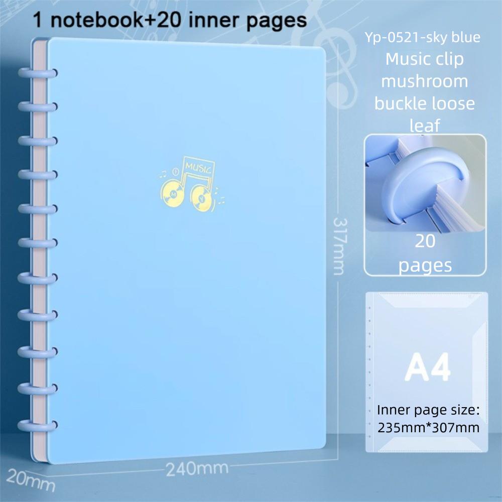 Transparent Music Score Folder A4 Piano Sheets Folder Creative Document Storage Organizer