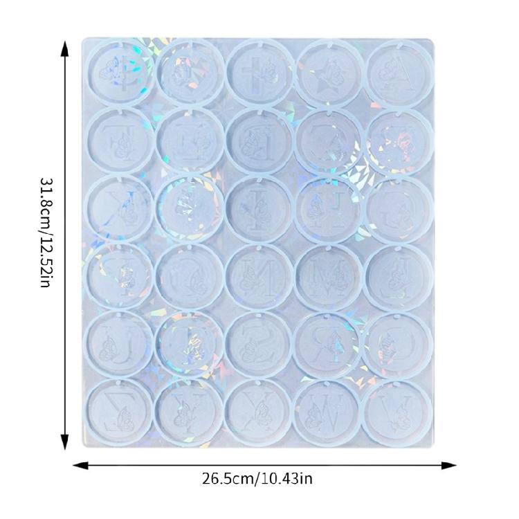 Holographic Resin Mold Silicone Earrings Resin Mold Butterfly Letter Keychain