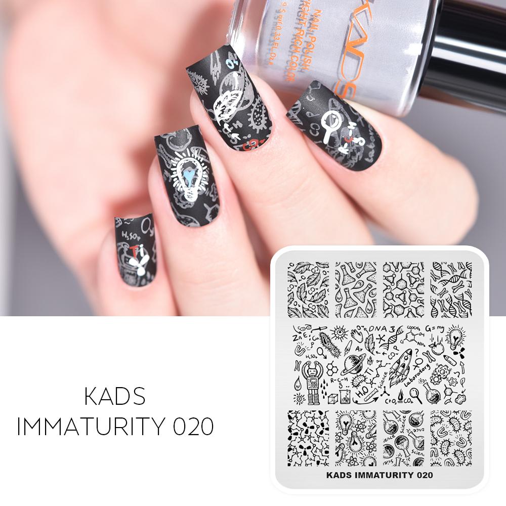 kads Nail Stamping Plates Immaturity 28 Designs Stamp Plate for Stamping Manicure Tools Nails Stencils