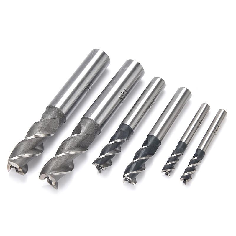 ShangGong HSS 3-Flute Coarse Tooth Straight Shank End Mill Set