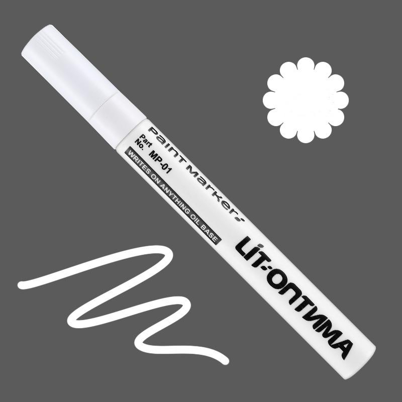 12 Colors Paint Pens,Waterproof Marker Fiber Nib,Drawing,DIY,Graffiti,Car Tire,Industrial Marking,Colorful Touch-Up Paint Marker