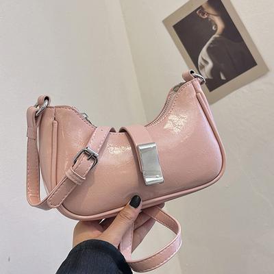 Dámská kabelka přes jedno rameno, monochromatická textura, univerzální crossbody kabelky, ležérní, elegantní a nové